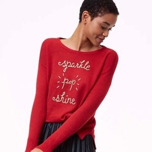 LOFT | Sweaters | Holiday Sparkle Pop Shine Loft Sweater Size S Nwot |  Poshmark